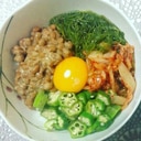 糖質制限・低カロリー☆糖質0麺のねばねば丼